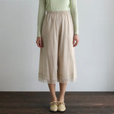 ふんわりコットンロングlacyペチパンツ