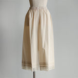 ふんわりコットンロングlacyペチパンツ