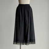 ふんわりコットンロングlacyペチパンツ