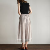 ふんわりコットンロングlacyペチパンツ