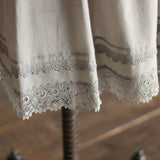 [Scheduled to arrive in late January 2025] Soft cotton lacy long petticoat [Pre-order item/2025ss]