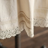 [Scheduled to arrive in late January 2025] Soft cotton lacy long petticoat [Pre-order item/2025ss]