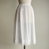 [Scheduled to arrive in late January 2025] Soft cotton lacy long petticoat [Pre-order item/2025ss]