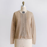 [Scheduled to arrive in mid-March 2024] French linen knit cardigan [Now accepting reservations]