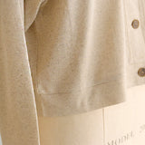 [No.9256] Kardigan Berenda Kerah Linen Belgia C [Diperkirakan tiba akhir Mei 2026]