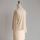 [No.9256] Kardigan Berenda Kerah Linen Belgia C [Diperkirakan tiba akhir Mei 2026]