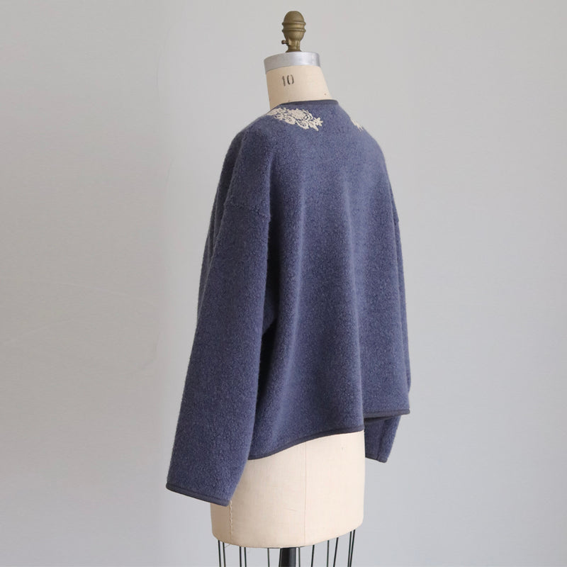 ブークレAnticoケミカルショートコート