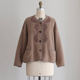 ブークレAnticoケミカルショートコート