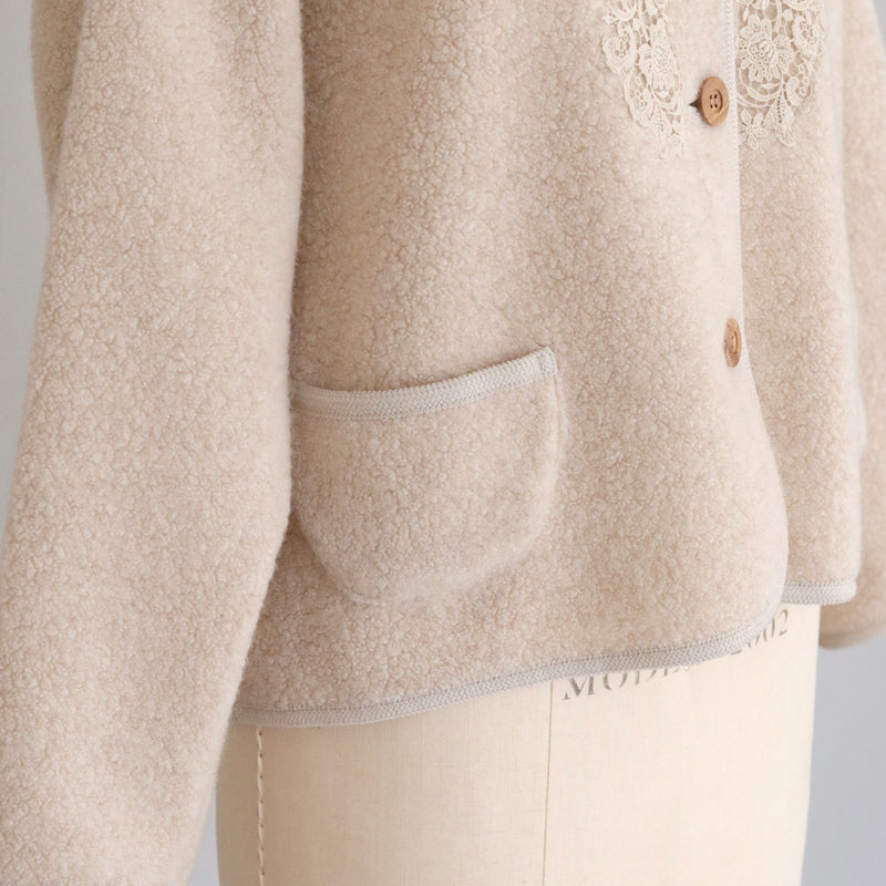 ブークレAnticoケミカルショートコート