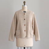 ブークレAnticoケミカルショートコート