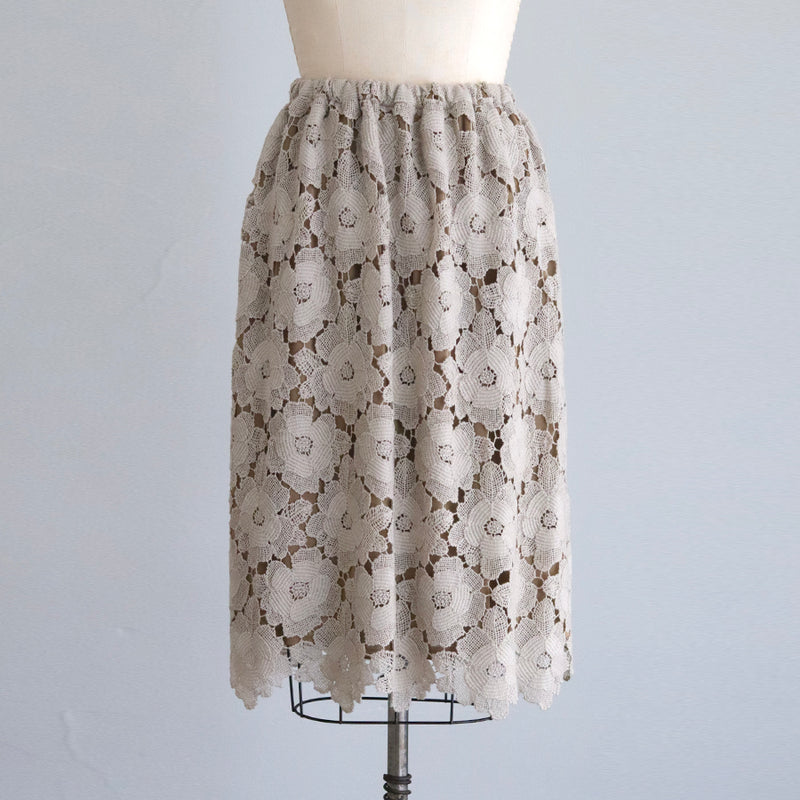 花ウールケミカルスカート