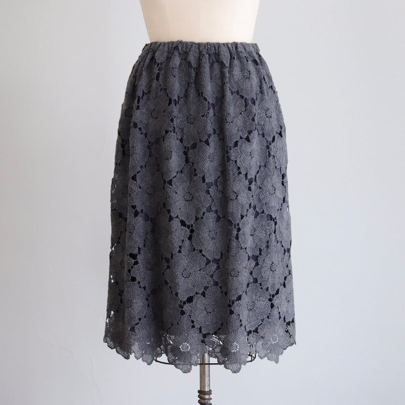 花ウールケミカルスカート