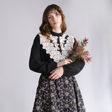 〔No.9359〕60ふんわりコットンスタンドカラーブラウス【2026年12月中旬入荷予定】