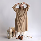 〔No.9358〕60ふんわりコットンワンピース【2026年12月中旬入荷予定】