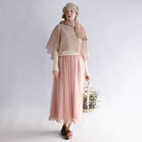 〔No.11210〕ベビーアルパカlacyストール【2026年9月下旬入荷予定】