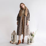 〔No.9314〕花ふたえ刺繍コートワンピース【2026年9月下旬入荷予定】