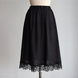 リネンコットンlacyスカート