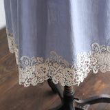 リネンコットンlacyスカート