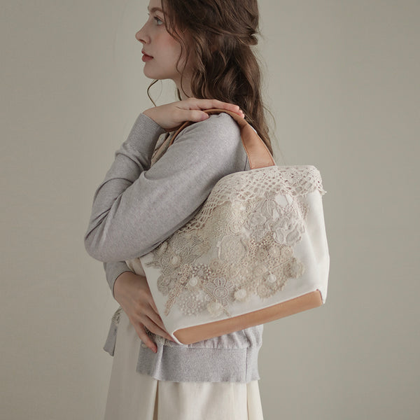 [Scheduled to arrive in late June 2025] Lacy Collage Tote Bag [Pre-order item/2025ss]