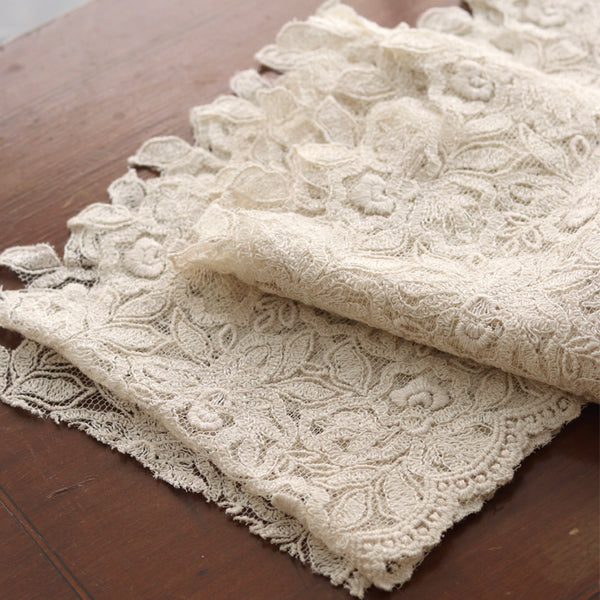 《カットレース》チュール刺繍レース