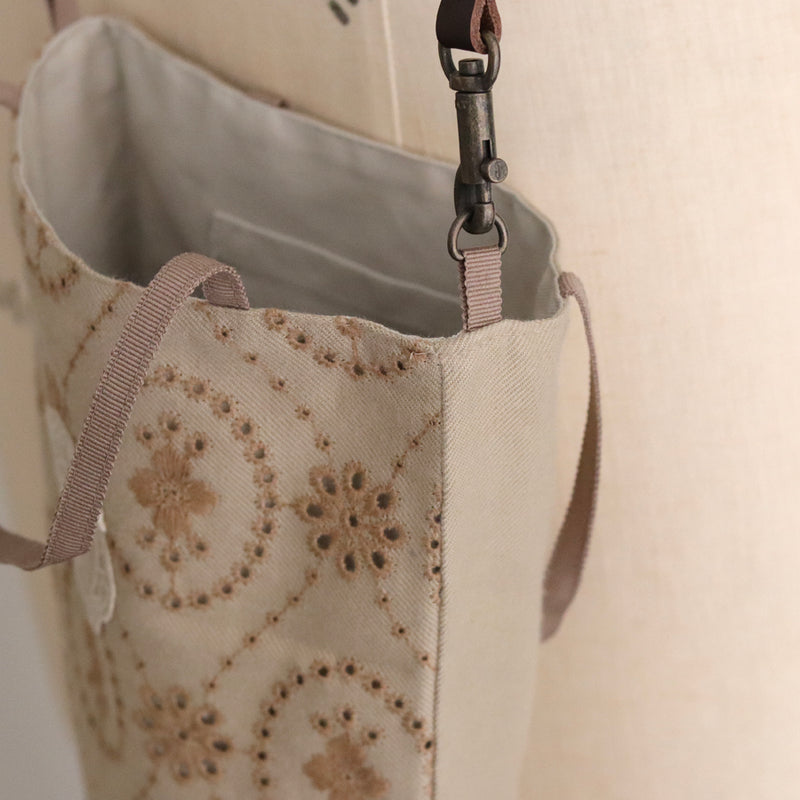 organicコットンemblem刺繍プティBag