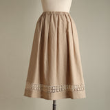 [Scheduled to arrive in late January 2025] Linen cotton skirt [Pre-order item/2025ss]