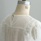 [No. 9261] Blus Lengan Terompet Katun Washed Natural [Perkiraan Tersedia Akhir Mei 2026]