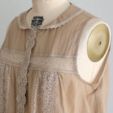 〔No.9260〕Blus Tanpa Lengan Katun Washed Alami [Perkiraan tiba akhir Mei 2026]
