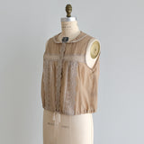 〔No.9260〕Blus Tanpa Lengan Katun Washed Alami [Perkiraan tiba akhir Mei 2026]