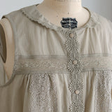 〔No.9260〕Blus Tanpa Lengan Katun Washed Alami [Perkiraan tiba akhir Mei 2026]
