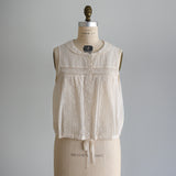 〔No.9260〕Blus Tanpa Lengan Katun Washed Alami [Perkiraan tiba akhir Mei 2026]