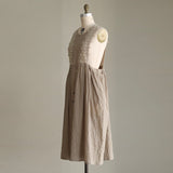 [Scheduled to arrive in late March 2025] Organic Gingham Apron Dress [Pre-order item/2025ss]