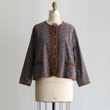 コーデュロイプリントブルゾン