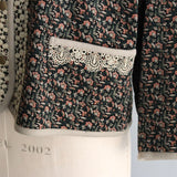 コーデュロイプリントブルゾン