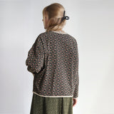 コーデュロイプリントブルゾン