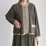 コーデュロイプリントブルゾン