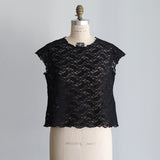 ストレッチペイズリーラッセルプルオーバー