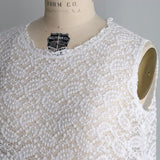 ストレッチペイズリーラッセルノースリーブワンピース