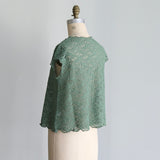 ストレッチペイズリーラッセルプルオーバー