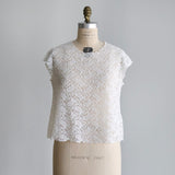 ストレッチペイズリーラッセルプルオーバー