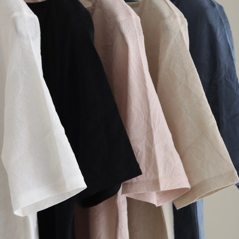 [Scheduled to arrive in late April 2025] Cotton tulle washer 3/4 sleeve innerwear [Pre-order item/2025ss]