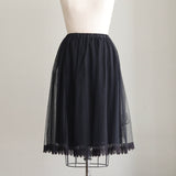 [Scheduled to arrive in late June 2025] Double tulle skirt [Pre-order item/2025ss]