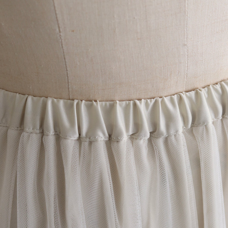 [Scheduled to arrive in late June 2025] Double tulle skirt [Pre-order item/2025ss]
