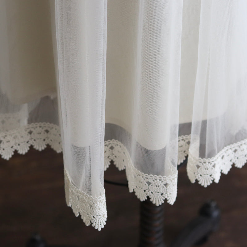 [Scheduled to arrive in late June 2025] Double tulle skirt [Pre-order item/2025ss]