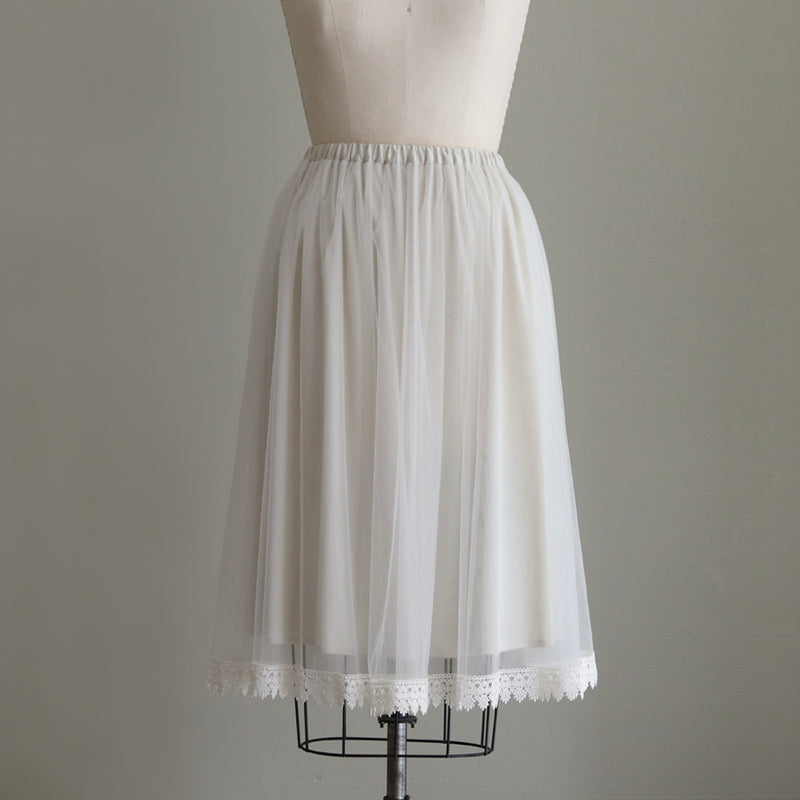 [Scheduled to arrive in late June 2025] Double tulle skirt [Pre-order item/2025ss]