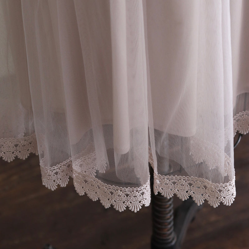 [Scheduled to arrive in late June 2025] Double tulle skirt [Pre-order item/2025ss]