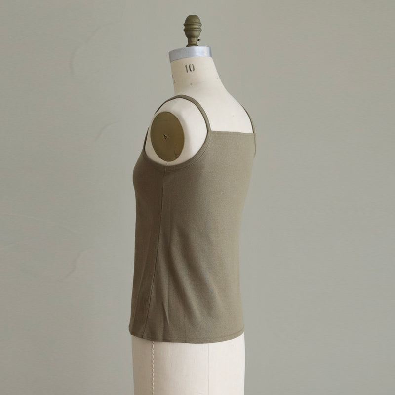 [Scheduled to arrive in late April 2025] C Belgian linen lacy camisole [Pre-order item/2025ss]