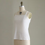 [Scheduled to arrive in late April 2025] C Belgian linen lacy camisole [Pre-order item/2025ss]