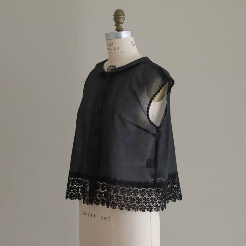 [Scheduled to arrive in mid-February 2025] Cotton Ramie Slub Blouse [Pre-order item/2025ss]