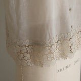 [Scheduled to arrive in mid-February 2025] Cotton Ramie Slub Blouse [Pre-order item/2025ss]